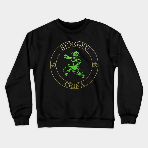 martial arts - kung-fu Crewneck Sweatshirt by Nikokosmos